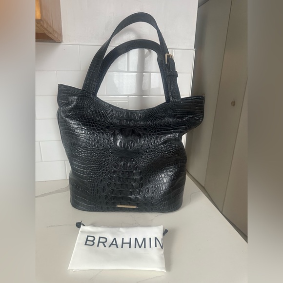 Brahmin Brayden black Alden road collection - Picture 2 of 8